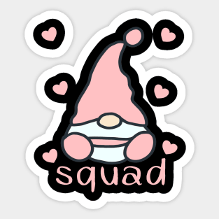 Funny Gnome Birthday Squad Group Sticker